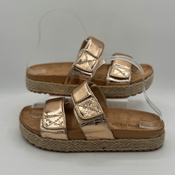NEW Olivia Miller Palm Cove‎ Women's Sandals in Rose Gold Size 8 - Picture 7 of 10